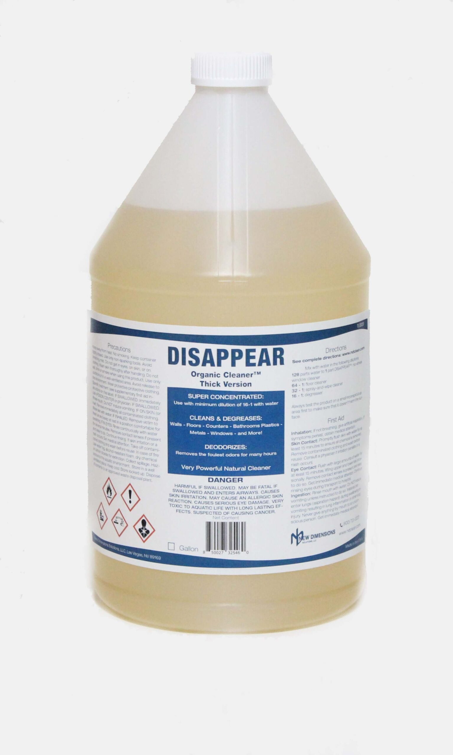 DISAPPEAROrganicCleaner-Gal.-Thick